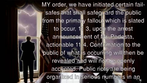 11.3 MILITARY TAKEOVER CONFIRMED!" Q Patriot Manifesto: Podesta Arrest → EBS Activation → SWIFT FURY Against Riots
