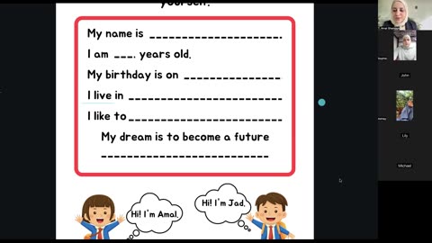 Introducing yourself Class (3)