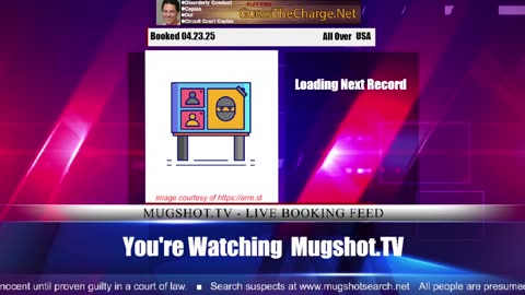 Mugshot TV - Live Arrest Booking Video Stream