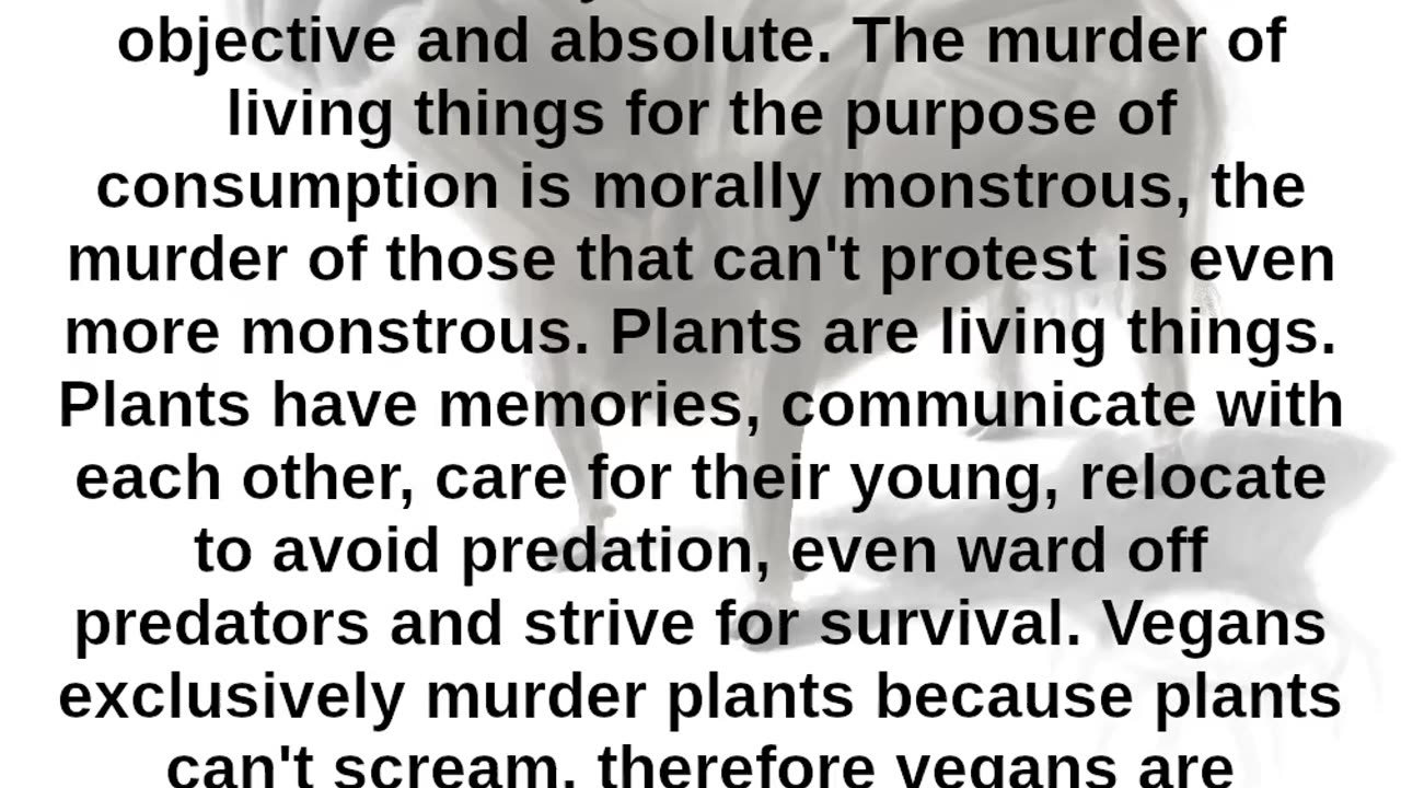 Vegans Are Monsters