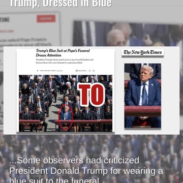 Fact Check: FAKE Photo Shows Many Pope Francis Mourners, Not Just Trump, Dressed in Blue