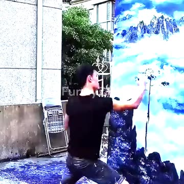 Blank Wall Becomes Nature's Canvas!