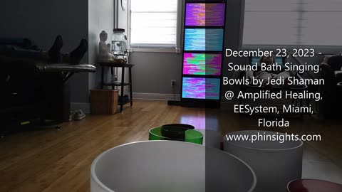 December 23, 2023, Singing Bowls Sound Bath Session EESystem Clip 2, Miami, Florida - Jedi Shaman
