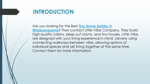 Best Tiny Home Builder in Whakamarama