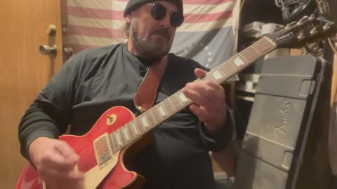 Bill E Boyd blues riffing on a theme, Gibson Les Paul in hand & tone for days...