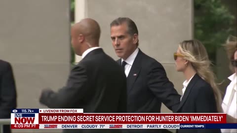 Trump says he's ending Secret Service protection for Hunter Biden