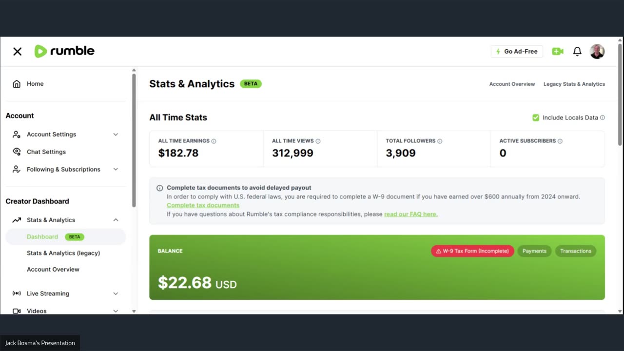 Stats & Analytics