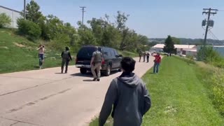 Rioters in Nebraska attack ICE vehicle