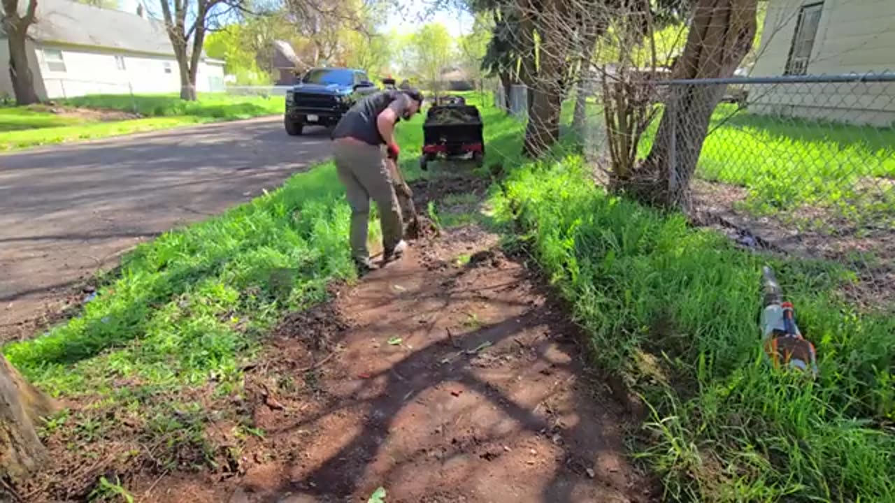 I Felt Like An ARCHEOLOGIST Digging Up This BURIED Sidewalk (Neighbors SHOCKED)_part5