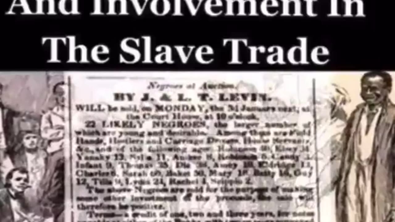 The Jewish History and Involvement in the Slave Trade