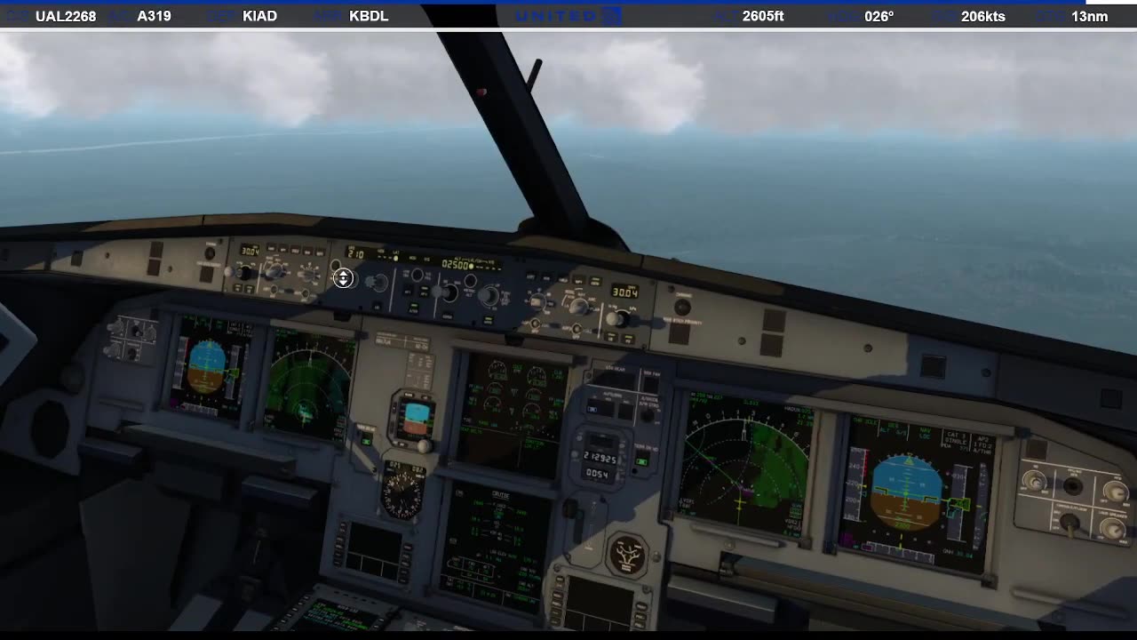 Landing in Windsor Locks (KBDL)