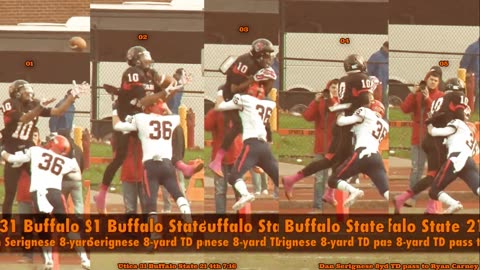 Prototype 496: Buffalo State's Dan Serignese 8yd TD pass to Ryan Carney vs Utica