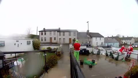 Festive Delivery Fail as Driver's Van Rolls Away