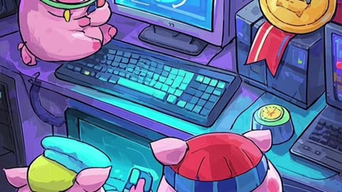 Porcos Jogam Videogame Suínos Inteligentes em 5 Minutos in Portuguese