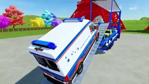 Train Hauling: Emergency Vehicles in FS22