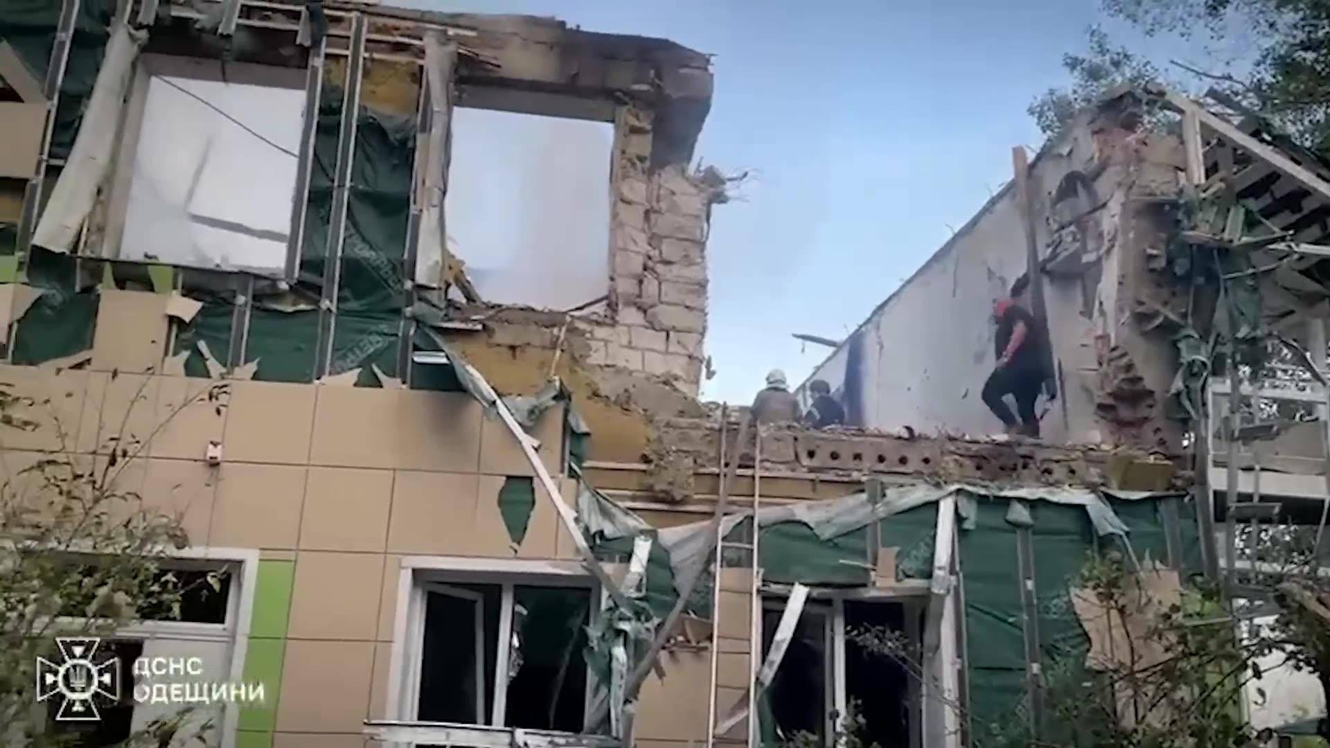 Consequences of the enemy attack on Zaporizhia