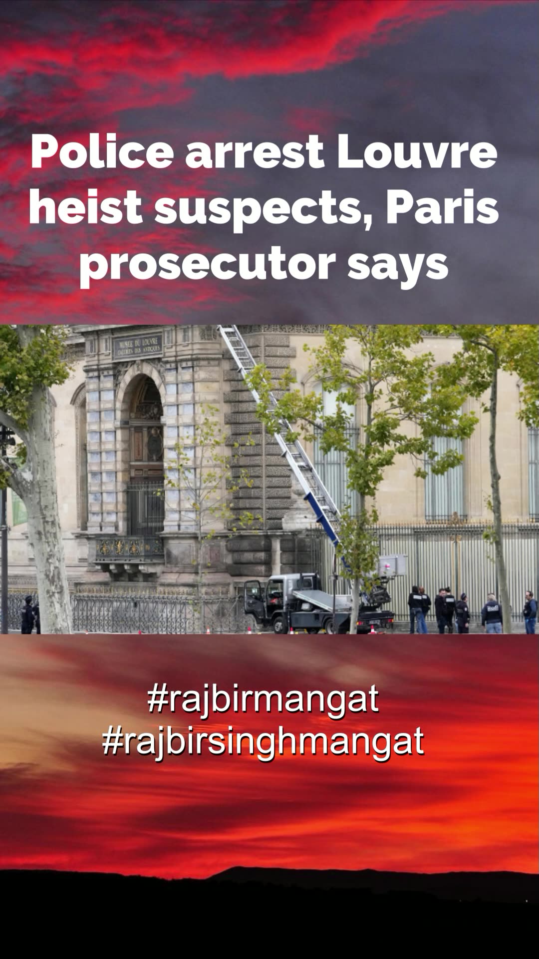 Police arrest Louvre heist suspects, Paris prosecutor says