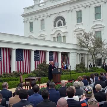 President Donald J. Trump says: "We are finally putting America first."