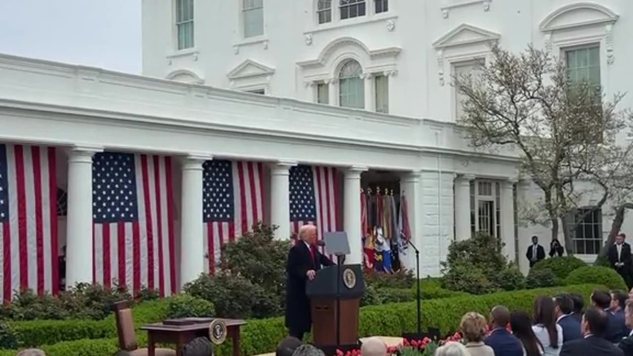 President Donald J. Trump says: "We are finally putting America first."