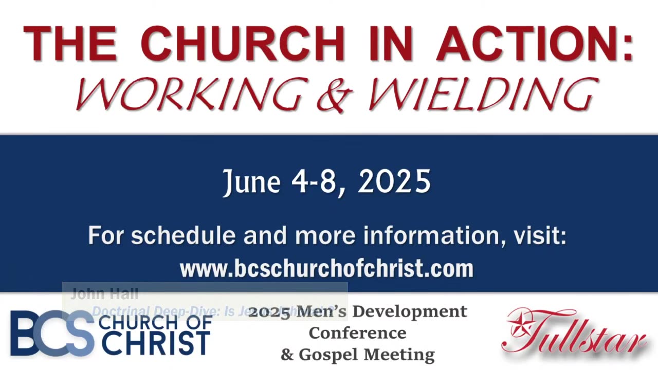 Stephen Wiggins, John Hall - Doctrinal Deep Dive: Is Jesus Jehovah?
