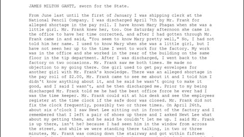 JAMES MILTON GANTT, Sworn In For The State, 9th To Testify