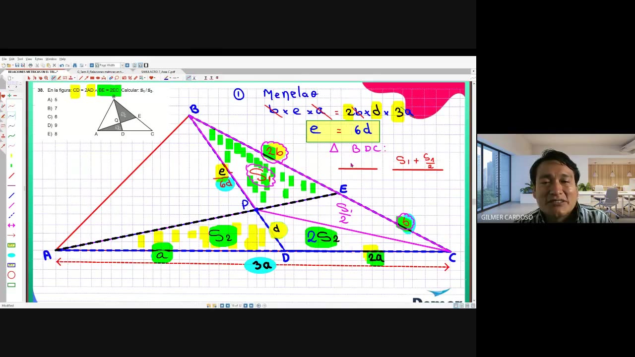 PAMER SEMESTRAL 2023 | Semana 08 | Geometría: Relaciones Métricas II