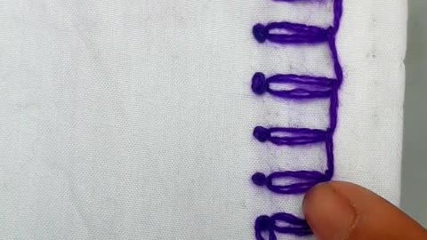 Elegant Embroidery Border Design | Simple & Creative Hand Embroidery Idea