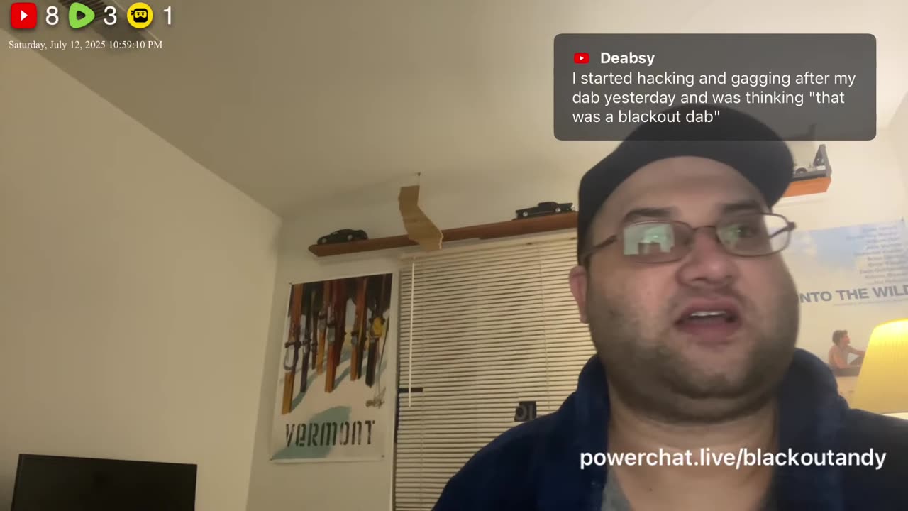 07/13/25 Blackout Andy VOD: "Couch stream"