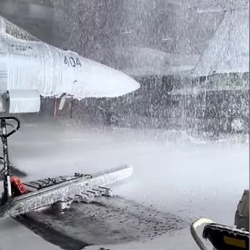 When it SNOWS inside the hangar