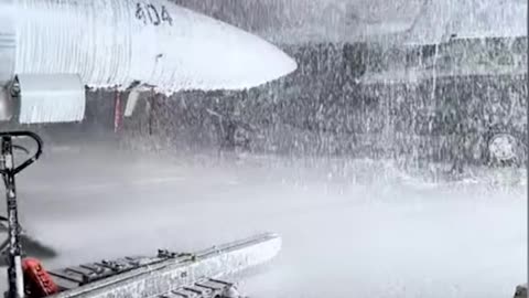 When it SNOWS inside the hangar
