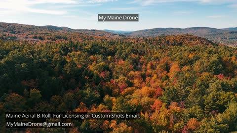 Maine B-Roll (No Sound): Snow Fall Gorge Foliage, Fall Colors & Changing Leaves Video 6