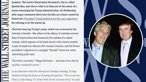 President Trump sues Wall Street Journal over Jeffrey Epstein story