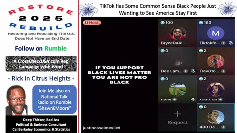 TikTok Has Common Sense Black People Just Wanting to See America Stay First
