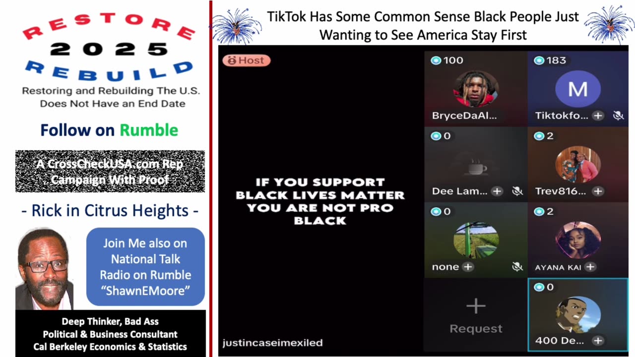TikTok Has Common Sense Black People Just Wanting to See America Stay First
