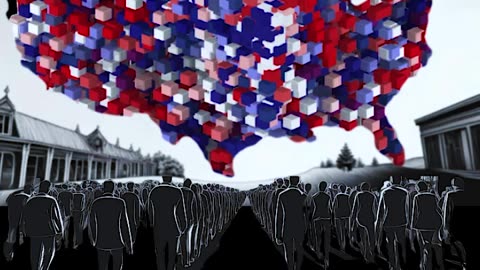 Voter Migration - Touch Design Animation and AI image - 2024