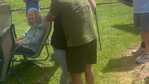 U.S. Airman Surprises Mom At Easter Celebration