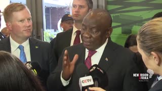 South African President Ramaphosa says that the chants to "k*ll the boer" and "k*ll the farmer"