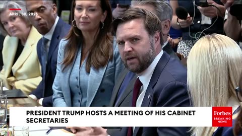 VP JD Vance Calls Out The Media During Cabinet Meeting