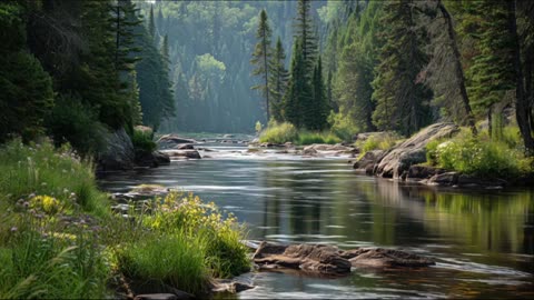 Sleep By the Peaceful River | Nature Sounds for Emotional Release & Reset
