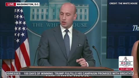 LIVE REPLAY- Karoline Leavitt Holds a Press Briefing with Stephen Miller - 5-1-25