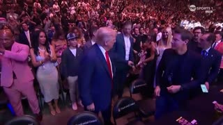 President Donald Trump Makes Entrance At UFC 316 In Newark