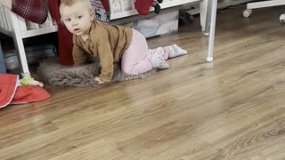 Baby Kayla Checking the Stockings — No Presents Yet 🎄🧦