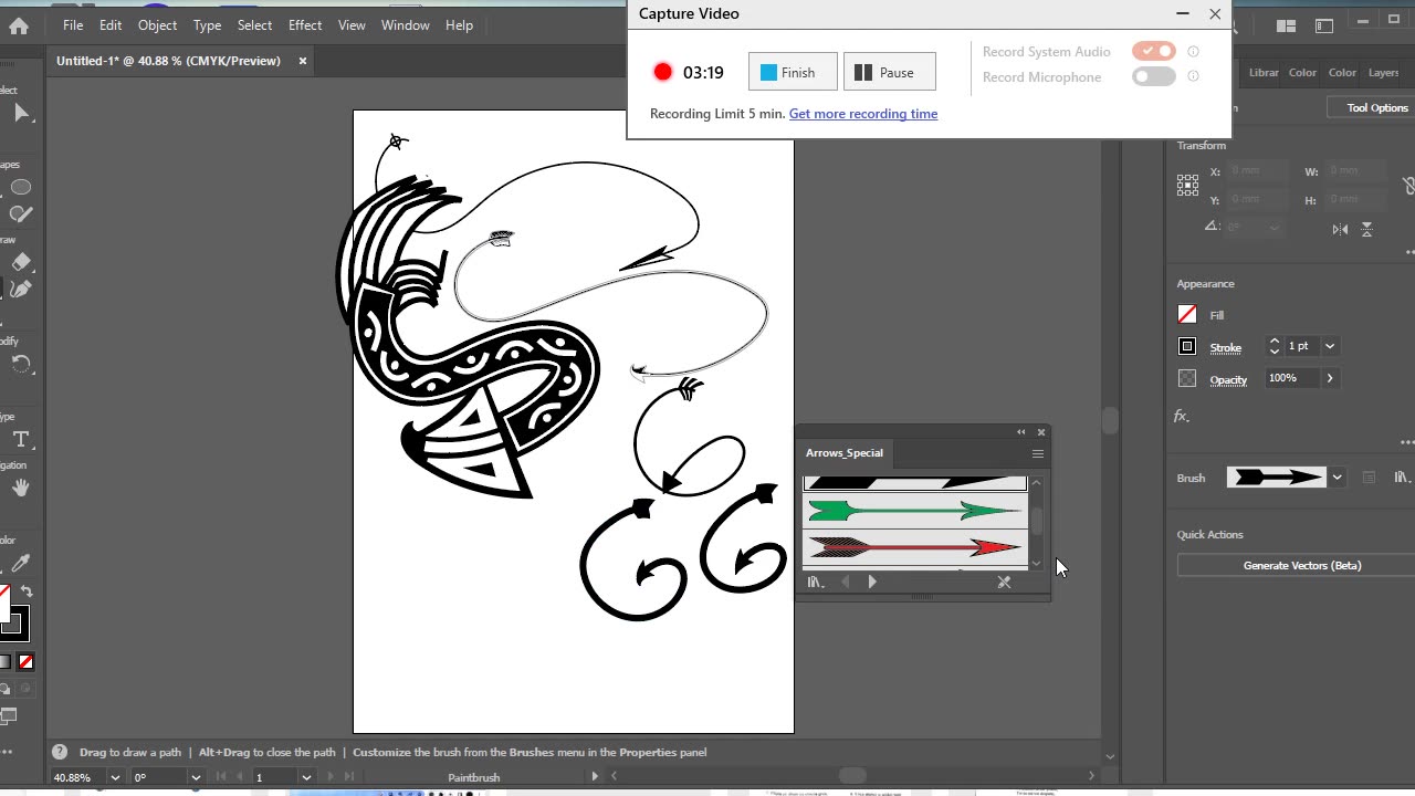 ADOBE ILLUSTRATOR BRUSHES - test