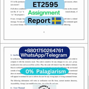 Student Work (Report) | ET2595 Assignment - System Integrity & Audit Scripts | BTH