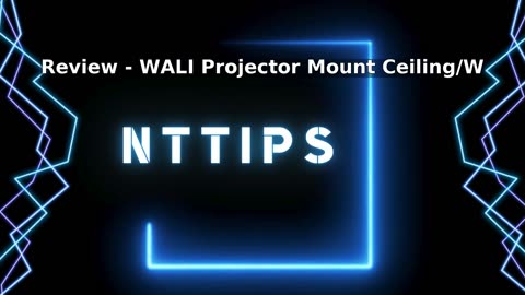 WALI Projector Mount Ceiling/Wall - Universal 3-in-1 Bracket with Extension Pole