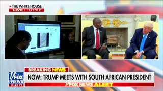 Trump Forces South African President To Watch Video Of Country’s Leaders Calling For Genocide