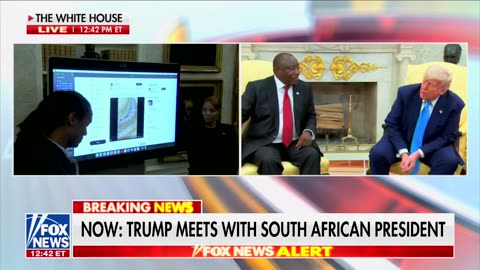 Trump Forces South African President To Watch Video Of Country’s Leaders Calling For Genocide