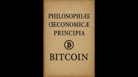 Philosophiæ Œconomicæ Principia Bitcoin