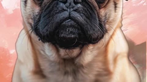 ¿Quién puede resistirse a este carisma? Conoce a El Guapo, el rey de la ternura. #perros #pug