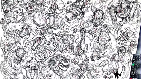 I designed 47 monsters at once.